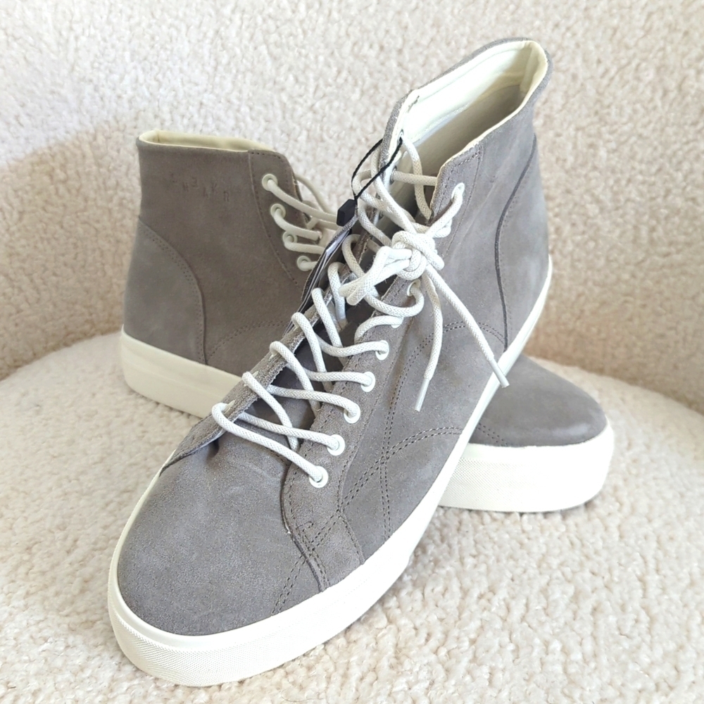 Bershka Gray High-Top Sneakers